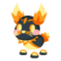 Burning Bunny Sticker - Rare from Fire Dimension Sticker Pack